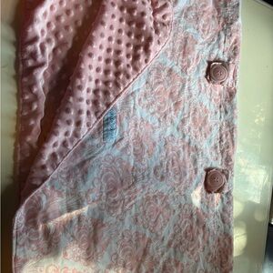 Pink Floral Baby Blanket